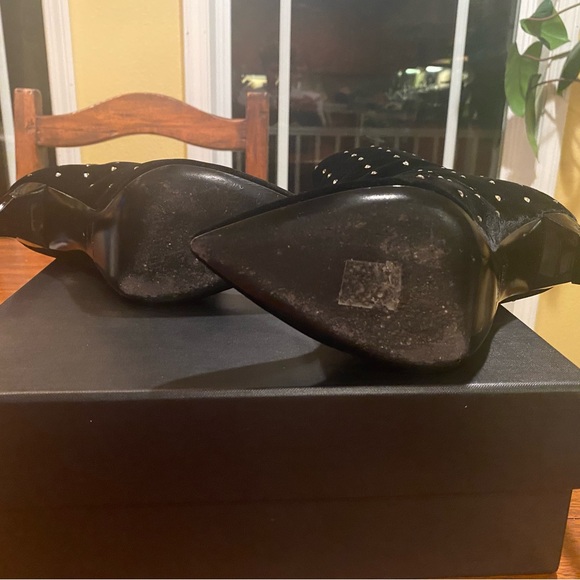 Saint Laurent Freja 105 Ankle Boot In Black Velvet size 41 - Picture 9 of 15